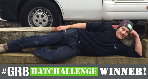It's time to announce our 2nd #GR8HatChallenge winner! The ladies have gone wild for this 1! Well done to hunky Westley at <a href="/rnbconstruction/">Ratcliff & Burridge</a>!