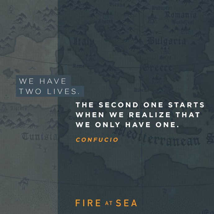 Society’s evolution can't be measured with technology, but with the degree of compassion practiced by people. #fireatsea #GianfrancoRosi