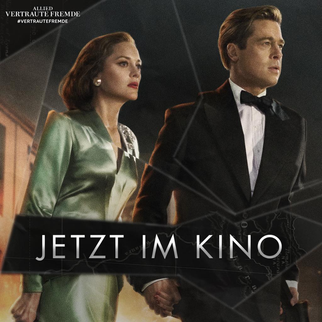 paramountGER's tweet photo. Große Gefühle zu Weihnachten: Marion Cotillard und Brad Pitt in ALLIED – VERTRAUTE FREMDE. JETZT Tickets sichern ❄ https://t.co/4HT9OYORsS ❄ https://t.co/slqNkBkglT