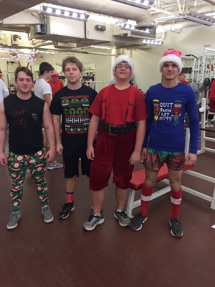 #ChristmasLift is in full swing! Zickler, O'Dell, Horsley, Schonauer all festive for the holidays.