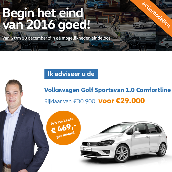 AutoBorchwerf's tweet photo. Met een nieuwe Volkswagen van Auto Borchwerf begint u het eind van 2016 pas echt goed! Onze verkoopadviseurs hebben mooie aanbiedingen! https://t.co/6io4ECcer7