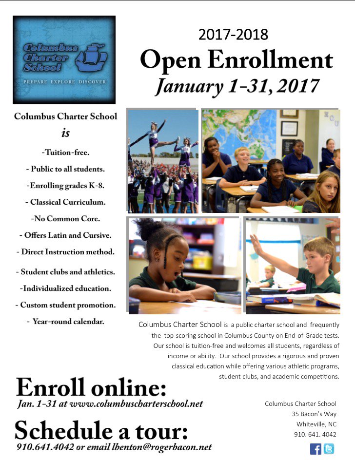 ColumbusCharter's tweet photo. Enrolling for next year Jan. 1-31! K-8, tuition-free public charter school welcomes ALL students! Enroll: https://t.co/2tJAr224kc #ColCo https://t.co/fccyZelnol