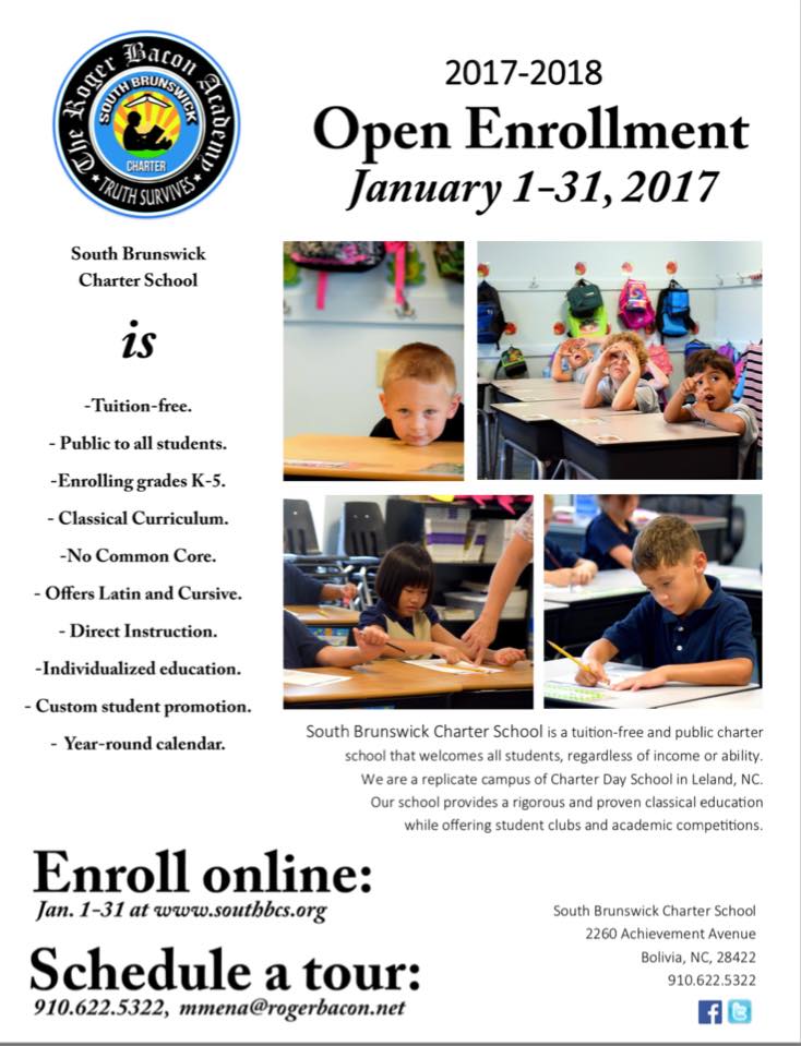 southbcs's tweet photo. Enrolling for next year Jan. 1-31! K-5, tuition-free public charter school welcomes ALL students! Enroll: https://t.co/WOinGzwKIj #BrunsCo https://t.co/CxNU8jN5sH