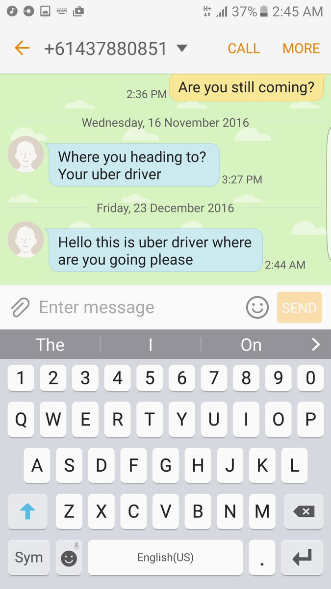shane_mohr's tweet photo. @Uber_Australia is this acceptable? https://t.co/jryIeTulre
