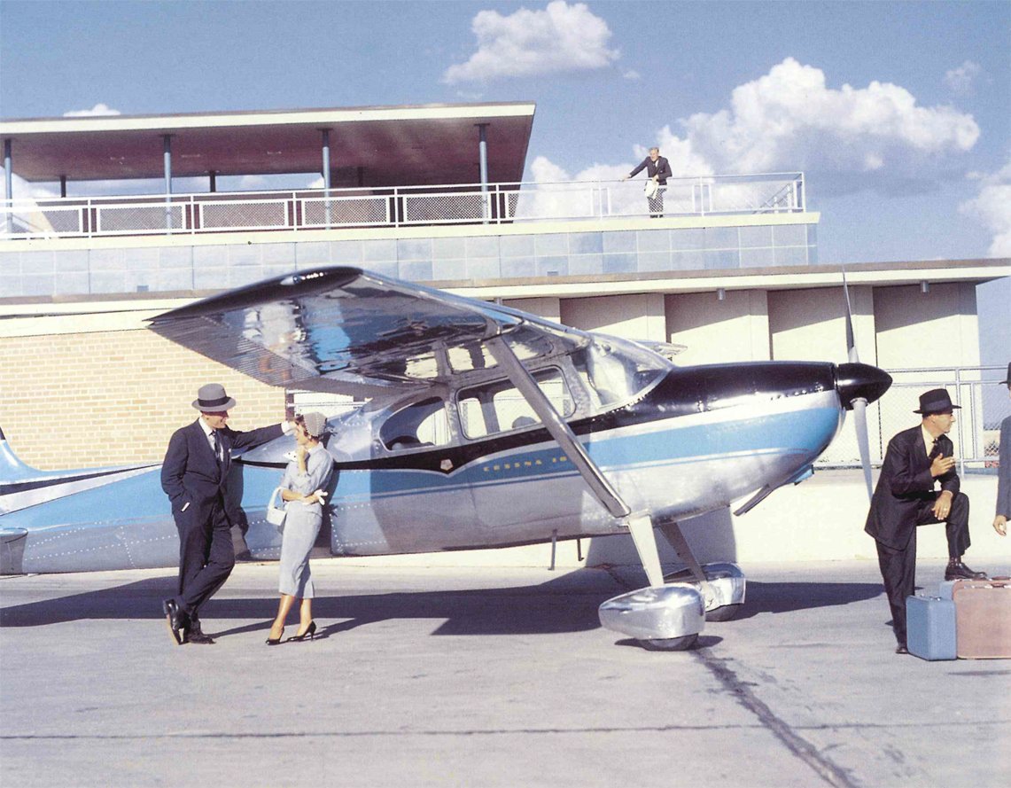 Cessna's tweet photo. When your work day calls for a Cessna, you know it'll be a good one. Can you name this piston? #TBT https://t.co/UKRDE9VBCq