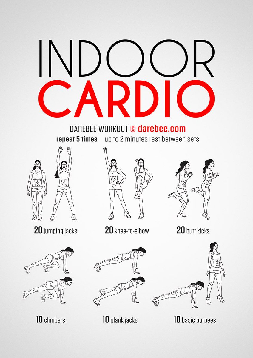 DAREBEE on Twitter NEW Indoor Cardio  Workout  https t 