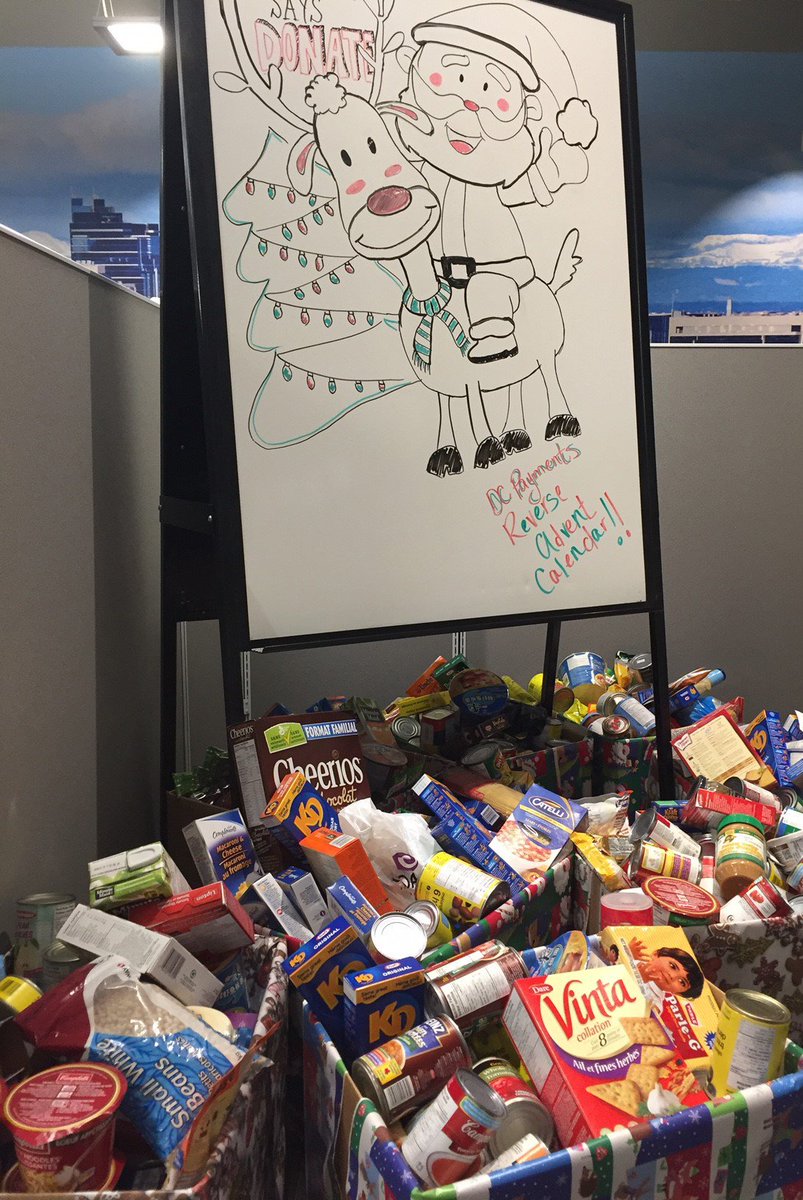 Our incredible staff put together a Reverse Advent Calendar to support the Veterans Food Bank. All the best for 2017 #giveback <a href="/DCPayments/">DC Payments</a>