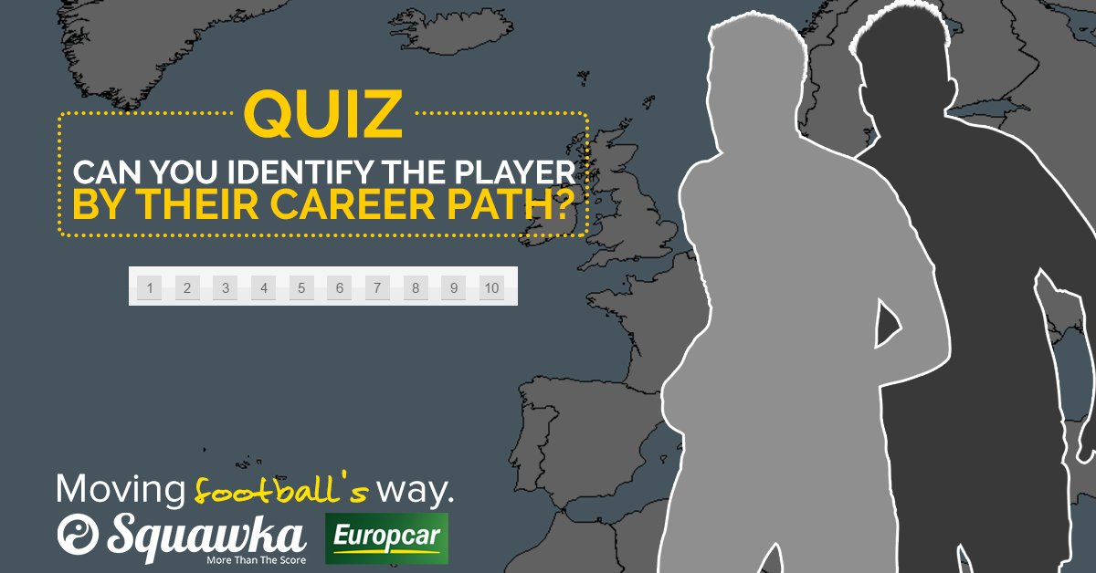 QUIZ Can you name these footballers by their career paths? Excellent