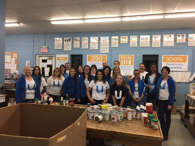UnitronGlobal's tweet photo. Unitron's Corporate Marketing team had a stellar time last night volunteering at @FoodBankWatReg! Your team is wonderful, thank you! https://t.co/cQ0XJoKLIP