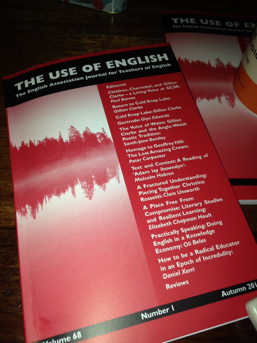 I was flattered to be asked to write for #theuseofenglish but seeing my response to this #Gillianclarke poem published is even more welcome