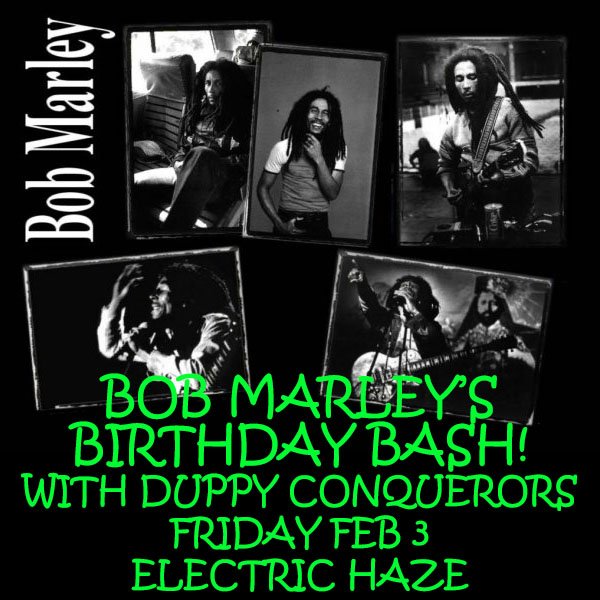 (Rock On! Concerts) (@rockonconcerts) on Twitter photo CELEBRATE <a href="/bobmarley/">Bob Marley</a> bday <a href="/ehaze_worcester/">Electric Haze</a> w <a href="/duppyconquerors/">Duppy Conquerors</a> Fri 2/3 - Lively up yourself and don't be no drag! bit.ly/0203DuppyROC CELEBRATE <a href="/bobmarley/">Bob Marley</a> bday <a href="/ehaze_worcester/">Electric Haze</a> w <a href="/duppyconquerors/">Duppy Conquerors</a> Fri 2/3 - Lively up yourself and don't be no drag! bit.ly/0203DuppyROC