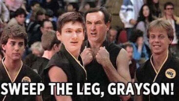 team980's tweet photo. .@SethOnHoops joins @RealBramW NOW to talk about Grayson Allen https://t.co/gX0lGUhWi7