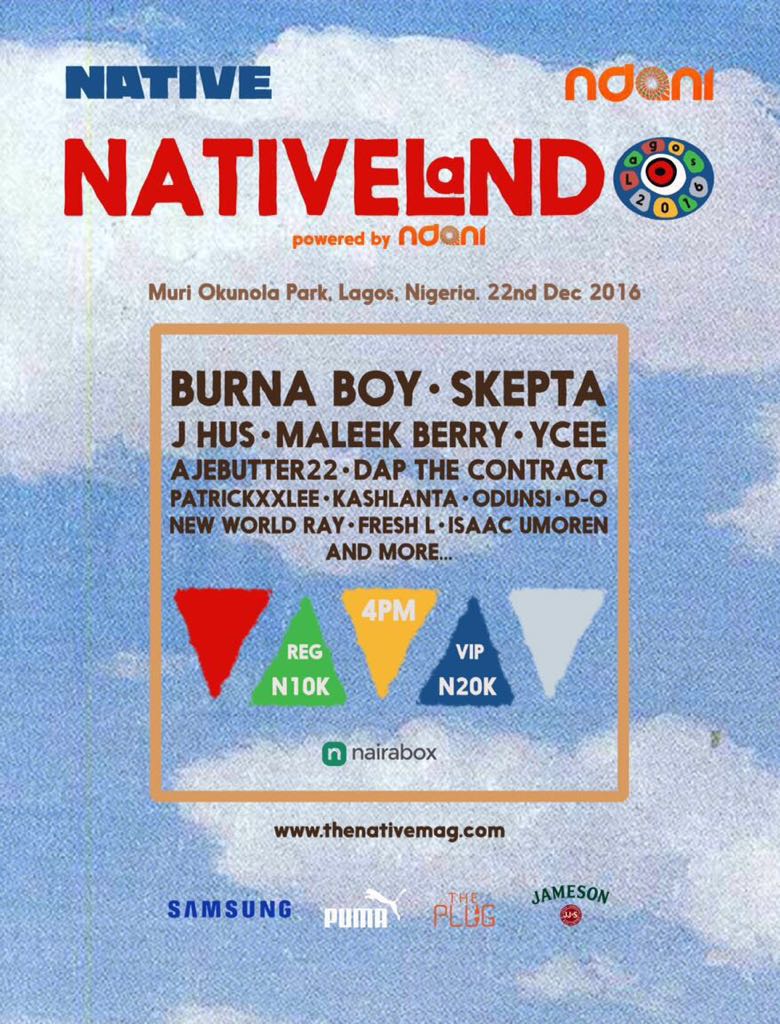 NativeMag's tweet photo. Follow us on snap to experience #NATIVELAND2016 if you can't make it
π» thenativemag π» https://t.co/6ByJVRQ9Ck