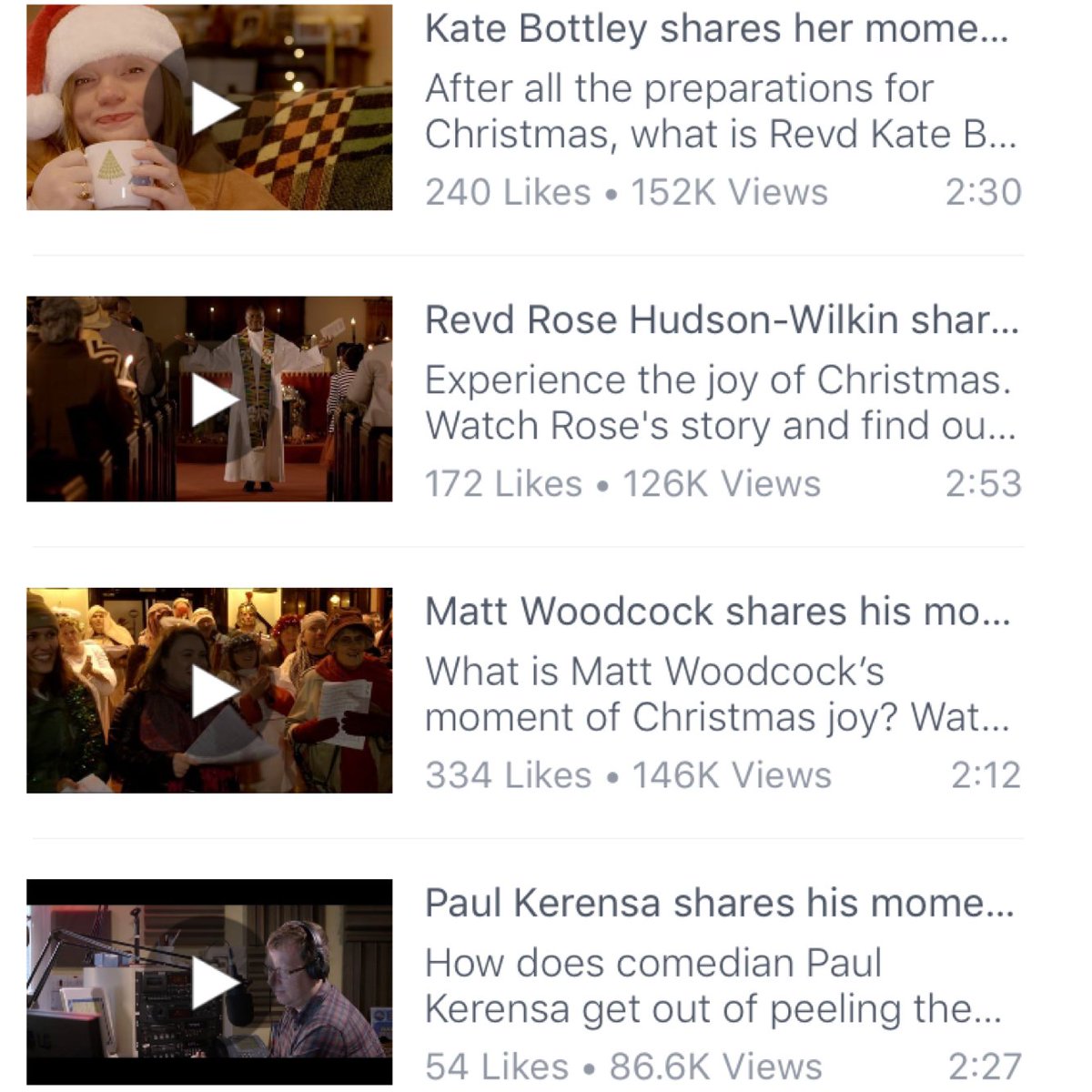 churchofengland's tweet image. Our #JoyToTheWorld Christmas videos have now been watched over 500,000 times! See them all here: facebook.com/thechurchofeng…