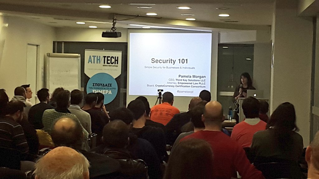 BlockchainGr's tweet image. #Bitcoin Security 101 by @pamelawjd