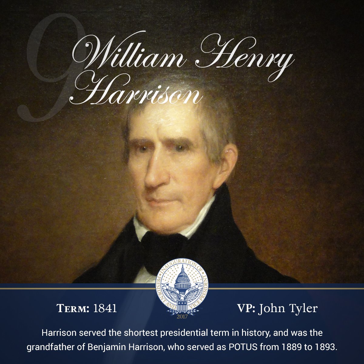 Trump Inauguration on Twitter "Our ninth president, William Henry