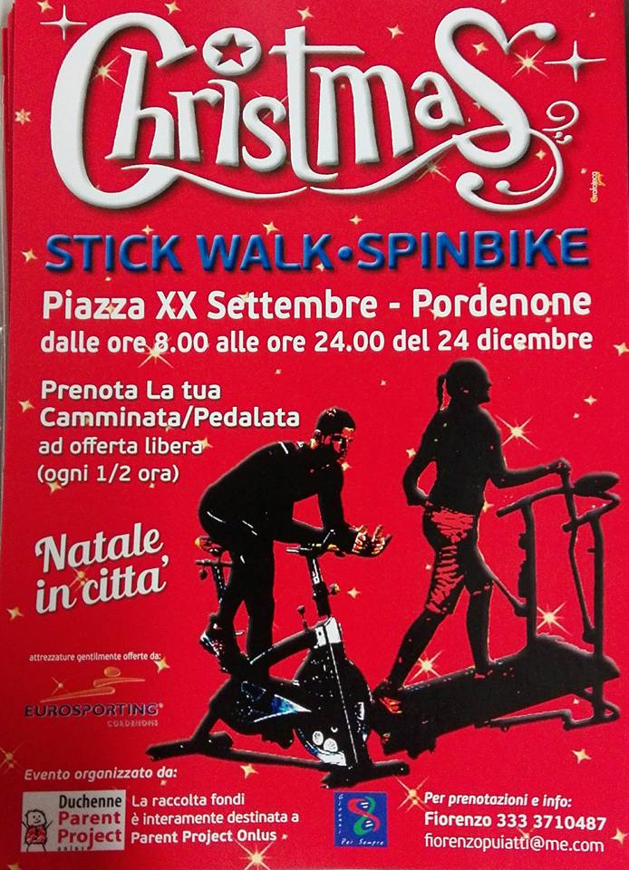 comunepordenone's tweet photo. #nataleApordenone il 24 dicembre pedaliamo e camminiamo insieme contro la duchenne @FVGlive @seidipnse https://t.co/0EWHWyRlXm