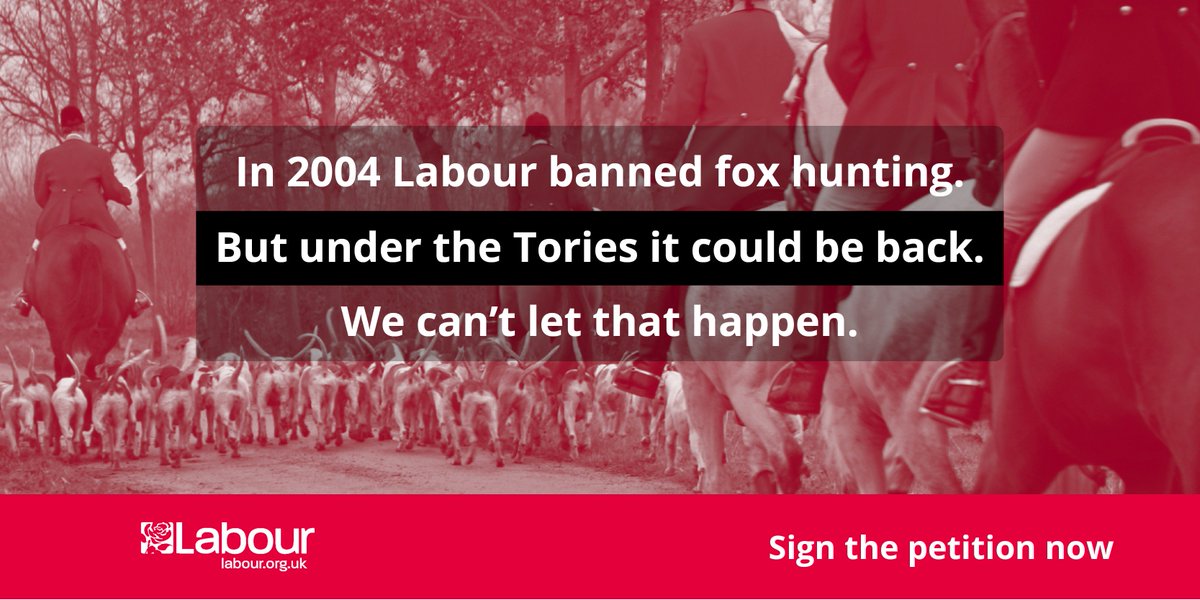 UKLabour's tweet image. Sign our petition to make sure fox hunting stays where it belongs: in the history books. Sign and share now: labour.org.uk/foxhunting