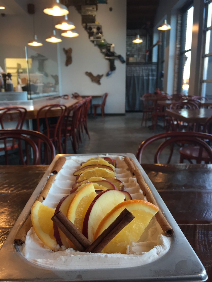 AndolinisSliced's tweet photo. Celebrate "A Christmas Carol" production at the PAC with us. Swing by and sample our limited edition Fezziwig Wessel gelato #InTheCaseNOW. https://t.co/av12yxGYcz
