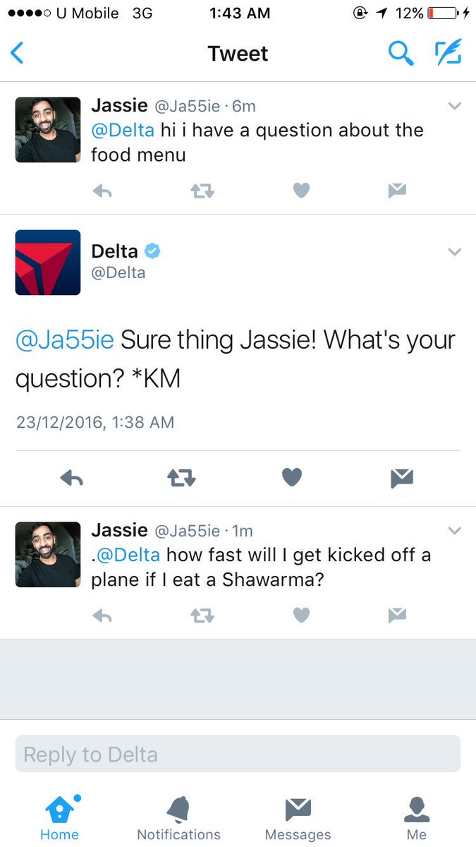 yangrafyiqa's tweet photo. Classic 😂 #boycottdelta https://t.co/GyTvrhnTzY