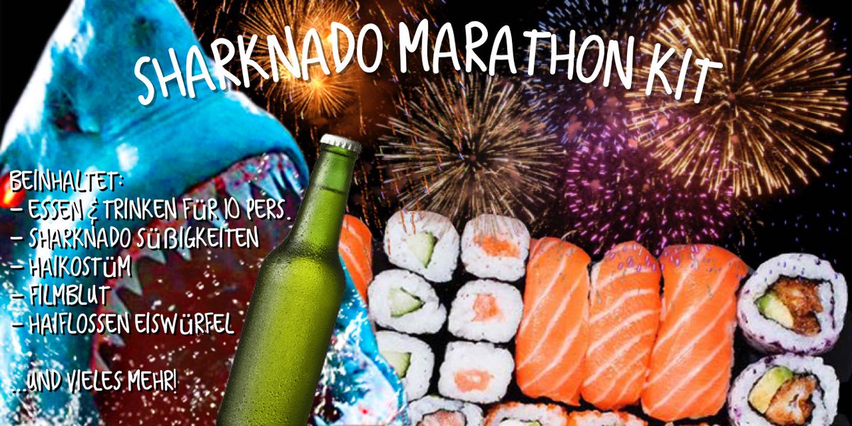 SYFYde's tweet photo. Am 31.12. kannst du den besten schlimmsten Abend deines Lebens haben #SharknadoMarathon Follow und RT zum Mitmachen. https://t.co/kqf6hHUh3H https://t.co/f7wzbigKsW