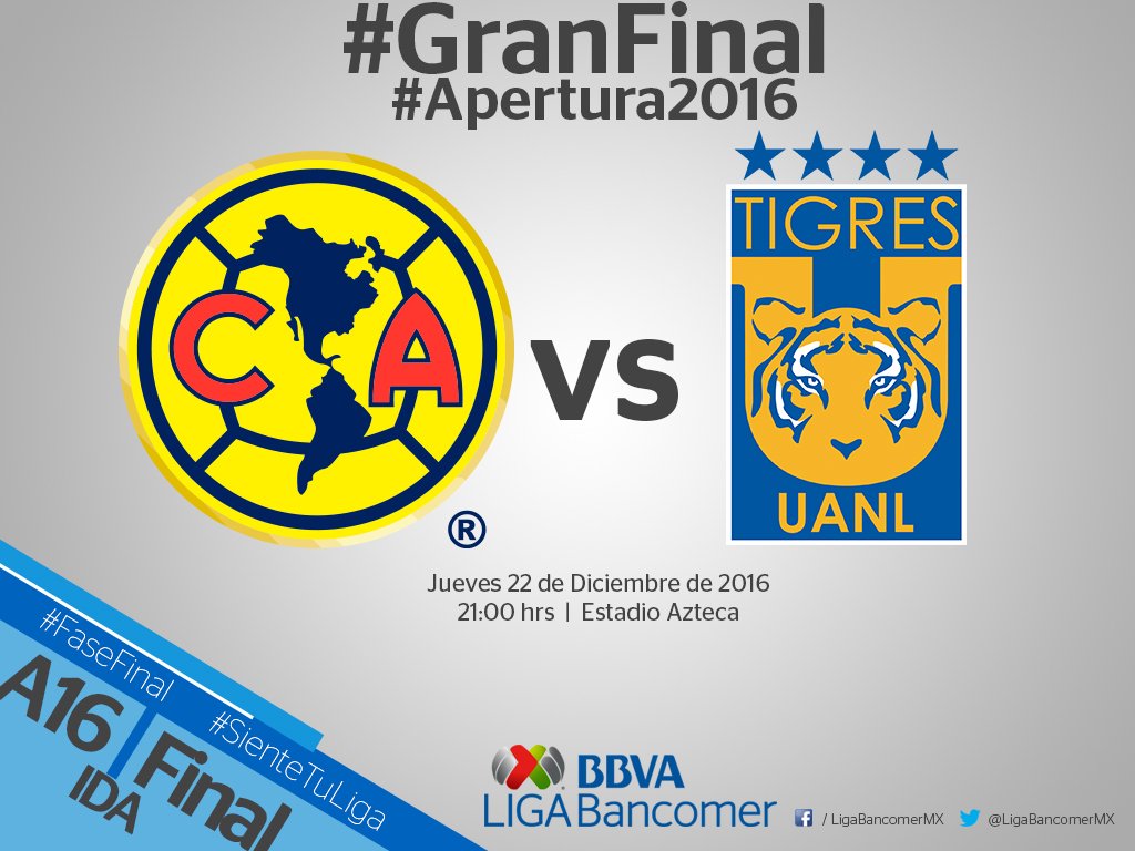 tinte_chus's tweet photo. #PorSiYaNiTeAcordabas... Hoy se juega la final de ida del #AP2016 entre #America y #Tigres. ¿A cuál le vas? https://t.co/MfWauiJY1v