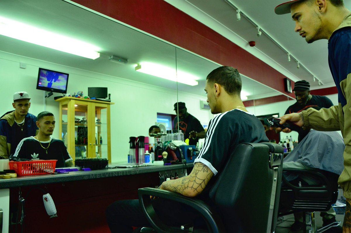 MelvinRileyJr's tweet image. Barber: &quot;How do you want your hair cut?&quot;
Client: &quot;You already know; the usual!&quot;
#CloneEffect #Nikon #photography #Photoshop #England #UK