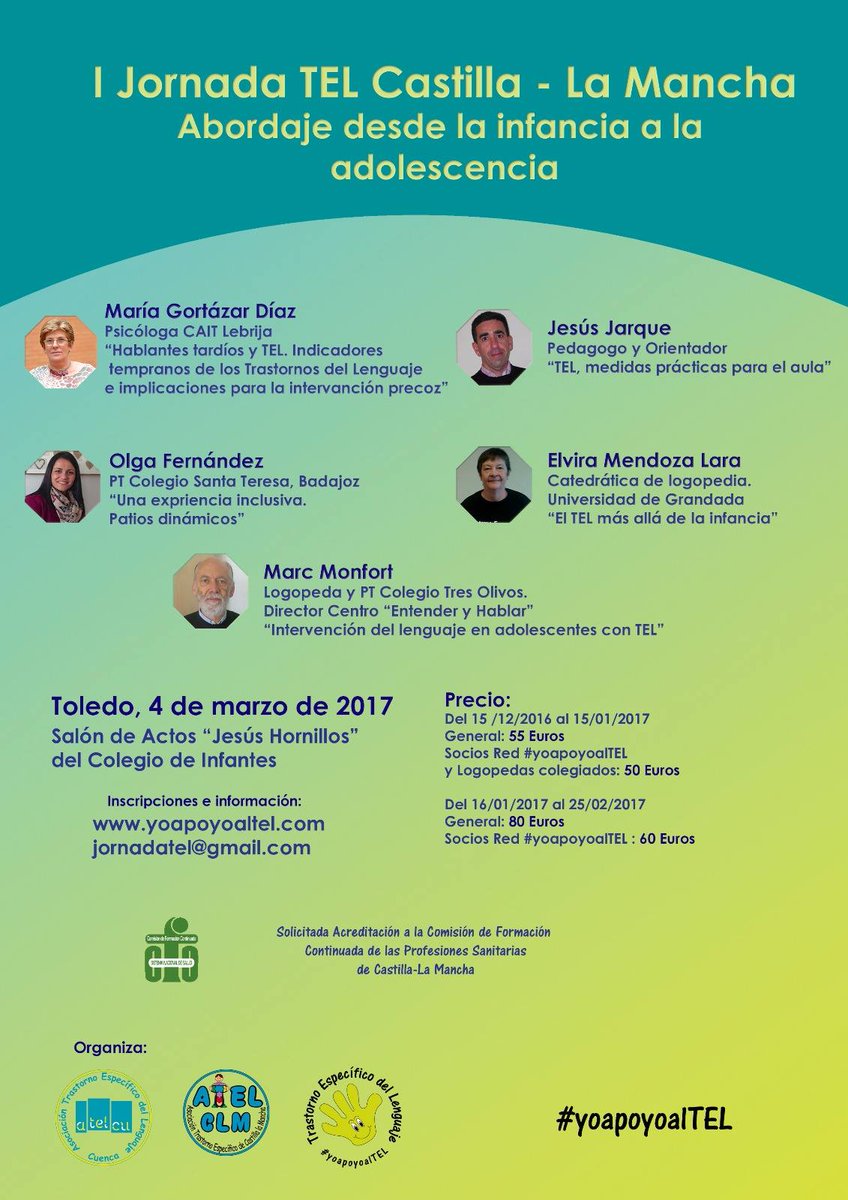 atelclm's tweet photo. No perdáis esta oportunidad. Aún podéis inscribiros.
#yoapoyoalTEL https://t.co/VtzK75i4h3