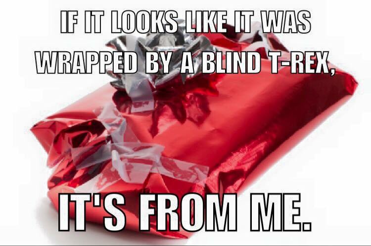 maestrochrisb's tweet photo. @tyleroakley @koreykuhl listened to #psycobabble this is my thoughts on gift wrap https://t.co/kqalAYe5qm