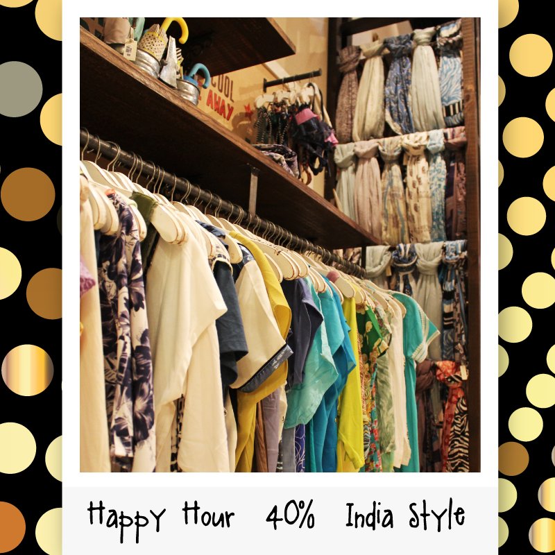 SoleilOutlet's tweet photo. ¡No te pierdas el Happy Hour de -40% de 02hs. a 04hs en @indiastyle_ok en #OutletNight! 🎉 https://t.co/XVbOjUooOV