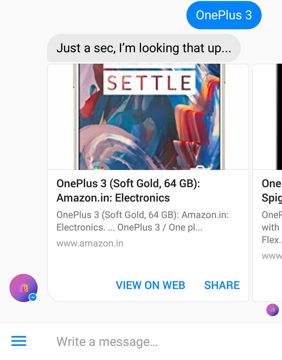 Want to buy a great smartphone. Type in "OnePlus 3" <a href="/OnePlus_IN/">OnePlus India</a> <a href="/amazonIN/">Amazon India</a>