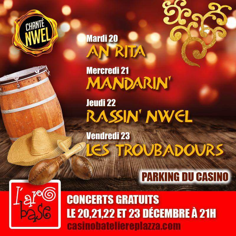 #Martinique #ArObaseEvent #Evenement
Que faites vous ce soir et demain ?
Pensez #before #Xmas et rdv à l'ArObase du Casino Bateliere Plazza.
