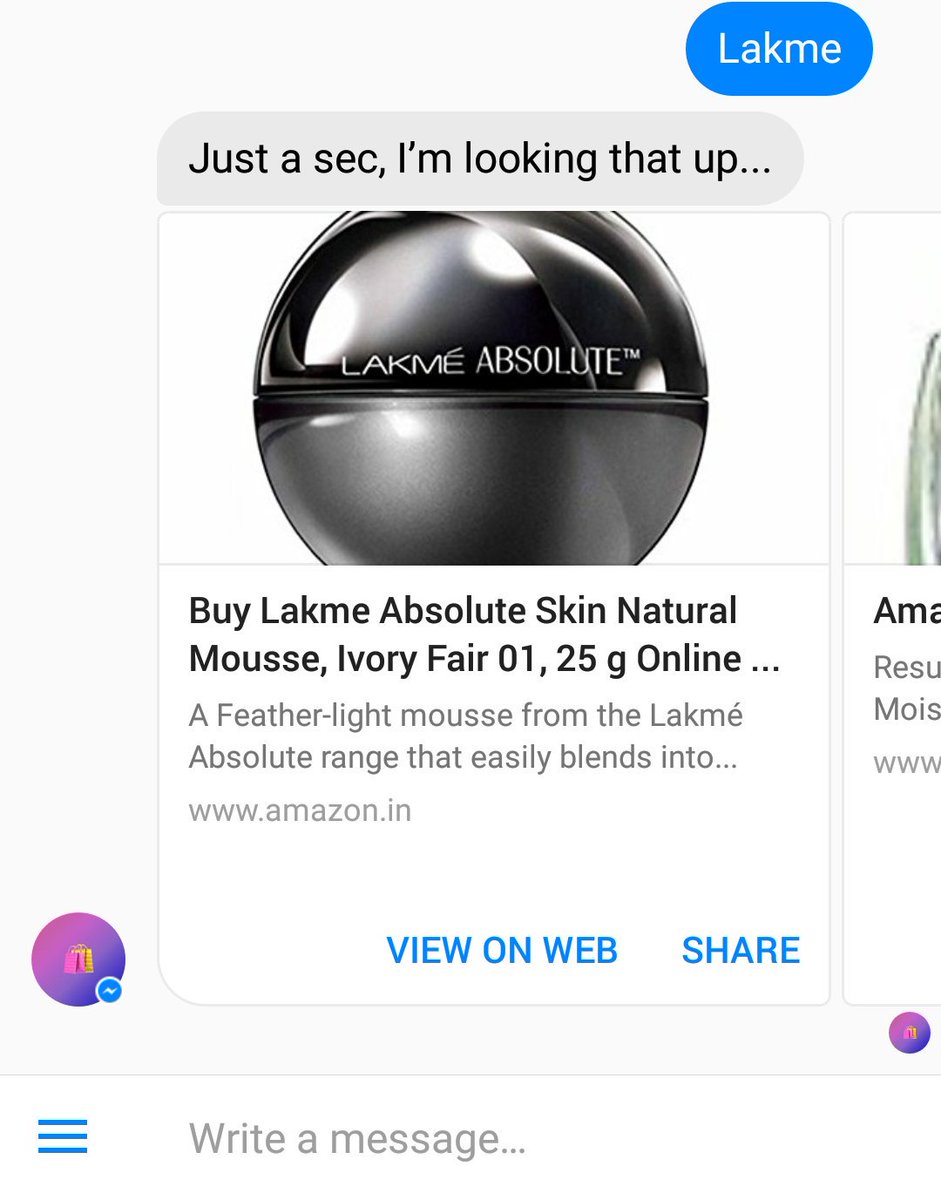 Girls, <a href="/ILoveLakme/">Lakmé India</a> ? Just type in Lakme <a href="/amazonIN/">Amazon India</a>