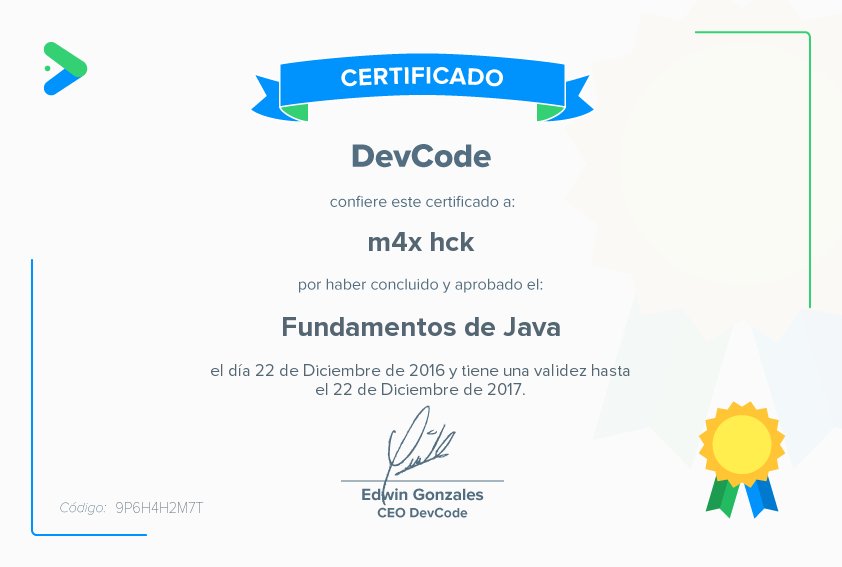 m4xhck's tweet image. Me atreví a hacer el examen directamente y este ha sido el resultado... @DevCodela #CertificadoJava #JavaBasico