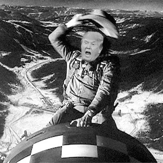EJLandwehr's tweet photo. Does anyone else feel like we're actually in Dr. Strangelove…? https://t.co/oTLbYrhBCc