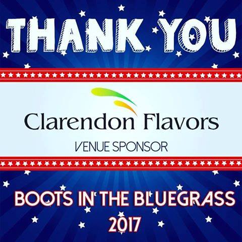 USACares's tweet photo. A BIG THANK YOU to Clarendon Flavors for sponsoring Boots in the Bluegrass! #boots2017 #bootsinthebluegrass #usacares #benchmarkdoesitbetter https://t.co/bBJOTFH4s6