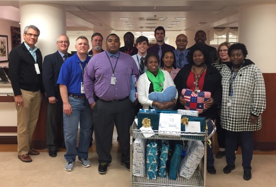 CharlestonVAHCS's tweet photo. Many thanks to the #ChasVA IT staff members who "adopted" each #Veteran resident of our #CommunityLivingCenter &amp; delivered them gifts today! https://t.co/koN7Br6iHI