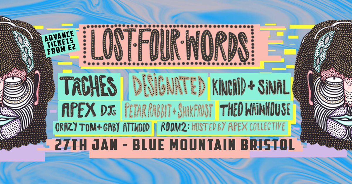 The next Lost Four Words party has been announced, this time in Bristol! <3 Tickets available now from only £2.  facebook.com/events/6952795…