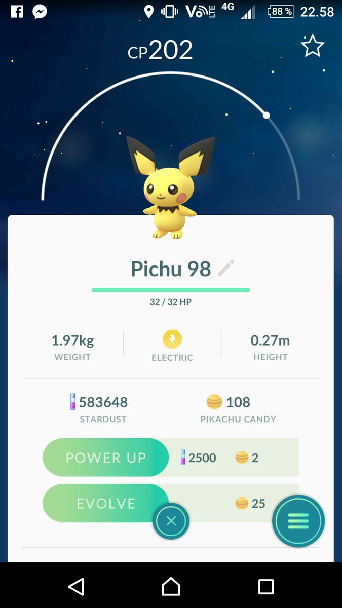 BaffeDelet's tweet photo. @OMGitsAliA 
Holy crap!
Look what I just managed to get from 7x 5Km eggs.
98% IV aswell! HYPEEE! https://t.co/MDq9nlnC4G