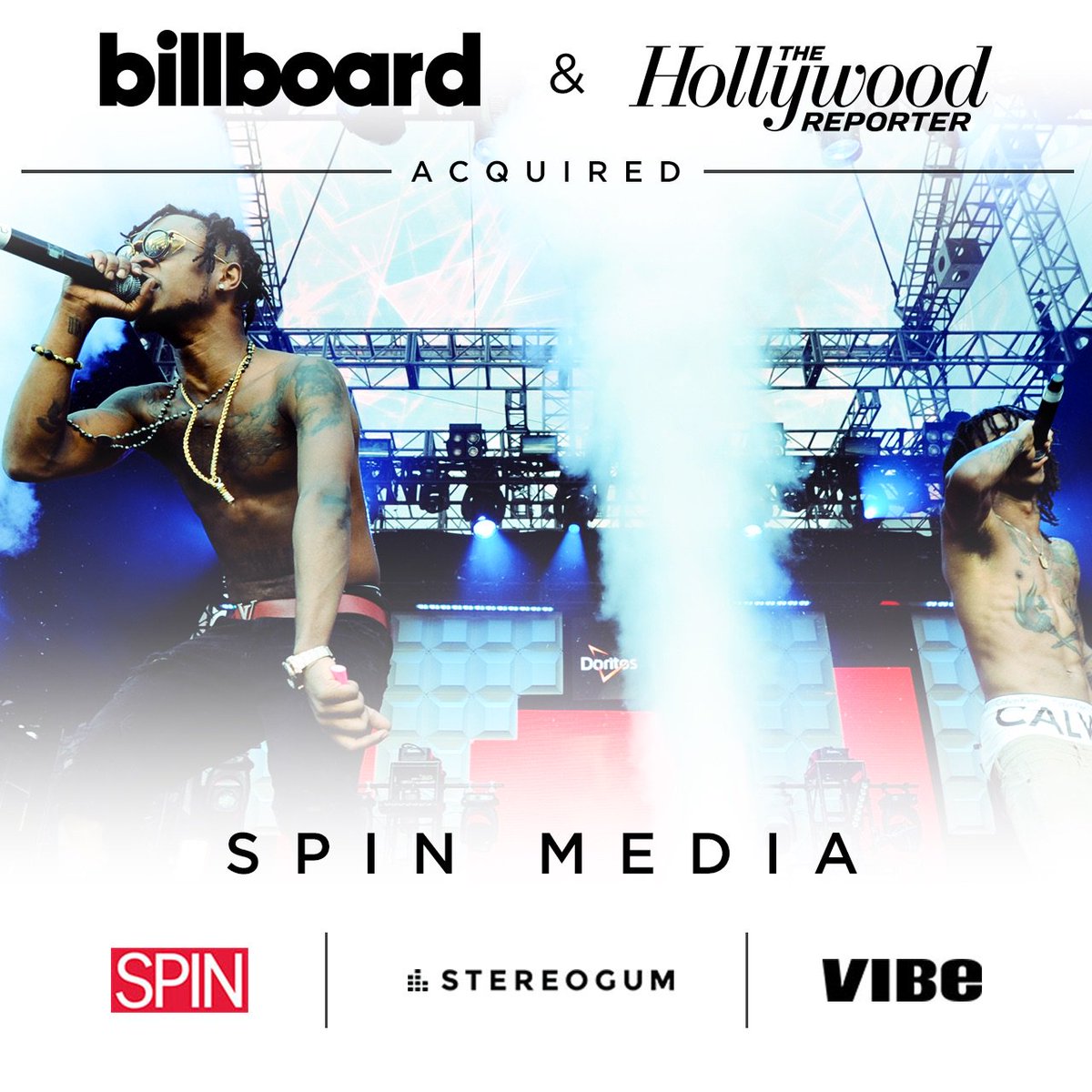 billboard's tweet photo. Welcoming the world's largest music brand 🎶 https://t.co/EvxxdXE8Ec https://t.co/PWCAVigvpS