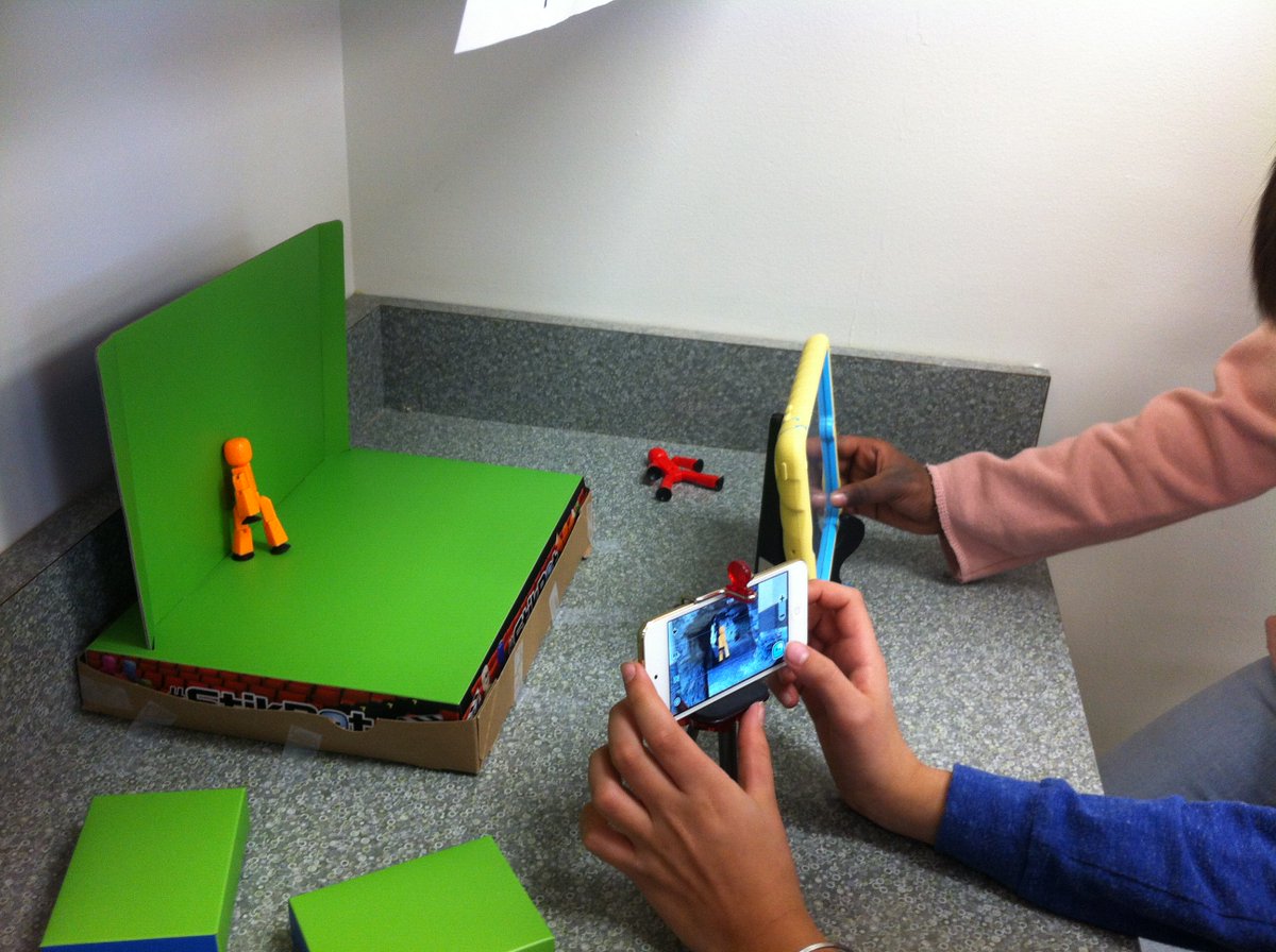 R_classroom's tweet photo. Stikbot Green screen animation is a hit in our classroom! A little bit of green paper goes a long way to create amazing stories! 🎥 https://t.co/IoDM0Gkg0P