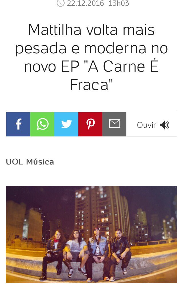mattilha's tweet photo. A Mattilha em destaque na @UOL > https://t.co/jx2YwSmTBX | #ForzaMattilha #ACarneÉFraca https://t.co/s5GKfDqcMo