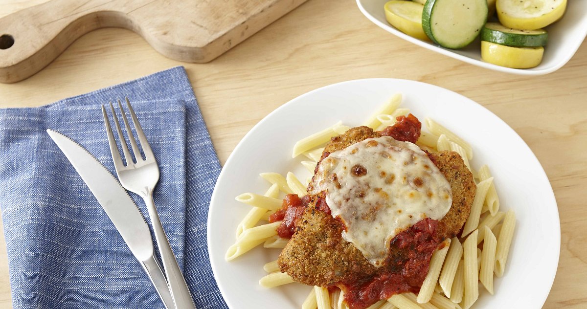 #ChickenParmesan Dinner with Penne and Squash from <a href="/PerdueChicken/">Perdue Chicken</a> = #dinner tonight #promotion #PerdueCrew - sot.ag/5HZRs