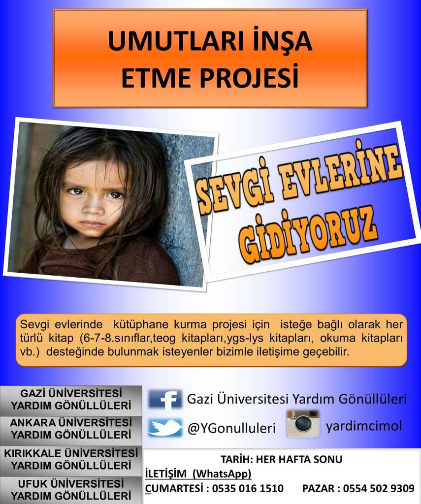 YGonulluleri's tweet photo. Sevgimizi minik, masum çocuklarla paylaşmaya gidiyoruz sizlerde bu güzel günde bize eşlik etmek ister misiniz? ☺ @AslihanElif https://t.co/dj3lLgzdpo