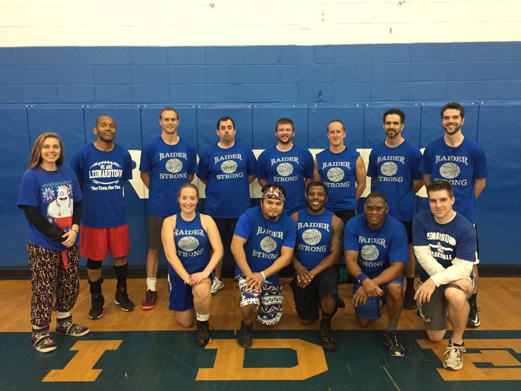 LHS_SMCPS's tweet photo. Student vs. Staff basketball game. Staff sent the students home with the gift of a beat down 59 - 38. Happy Holidays https://t.co/tXxjc9Y9EF