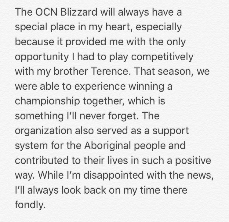 Jtootoo22's tweet photo. After hearing the news about @OCNBlizzard I wanted to share my thoughts https://t.co/spK2ipylnS