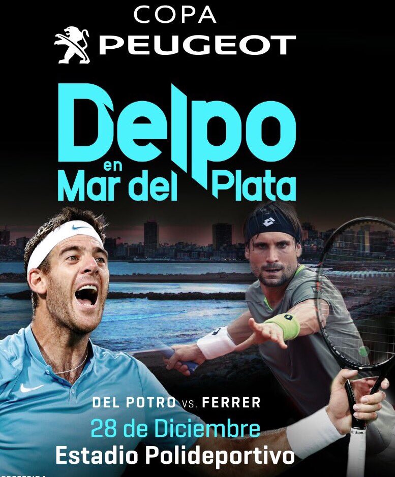 10noticiasmdq's tweet photo. ¡Disfrutá la #CopaPeugeot con @delpotrojuan y @davidferrer87 el 28/12! Hacé RT, seguí a @telediario10 y @ a un amigo para ganar 2 entradas https://t.co/YPilQzMYxf