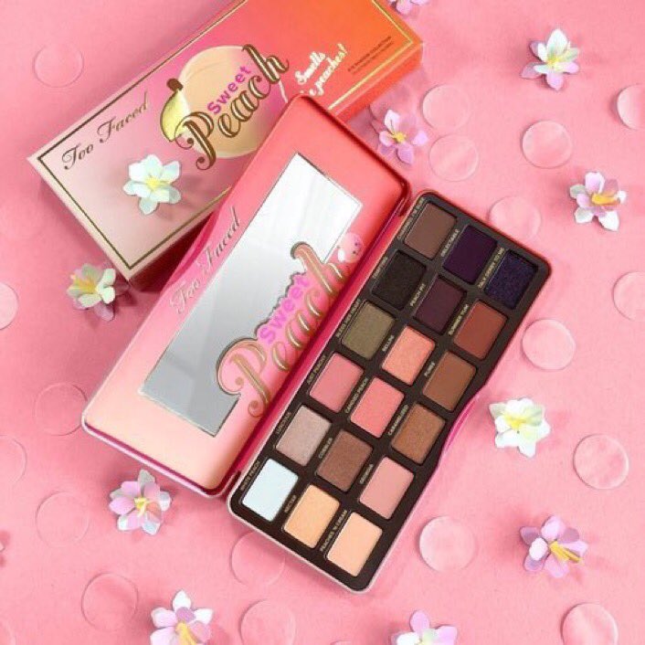 MakeupsIay's tweet photo. RT TO WIN: TOO FACED SWEET PEACH✨

(Must be following me so I can DM the winner🌺) https://t.co/MHONSWLtnF