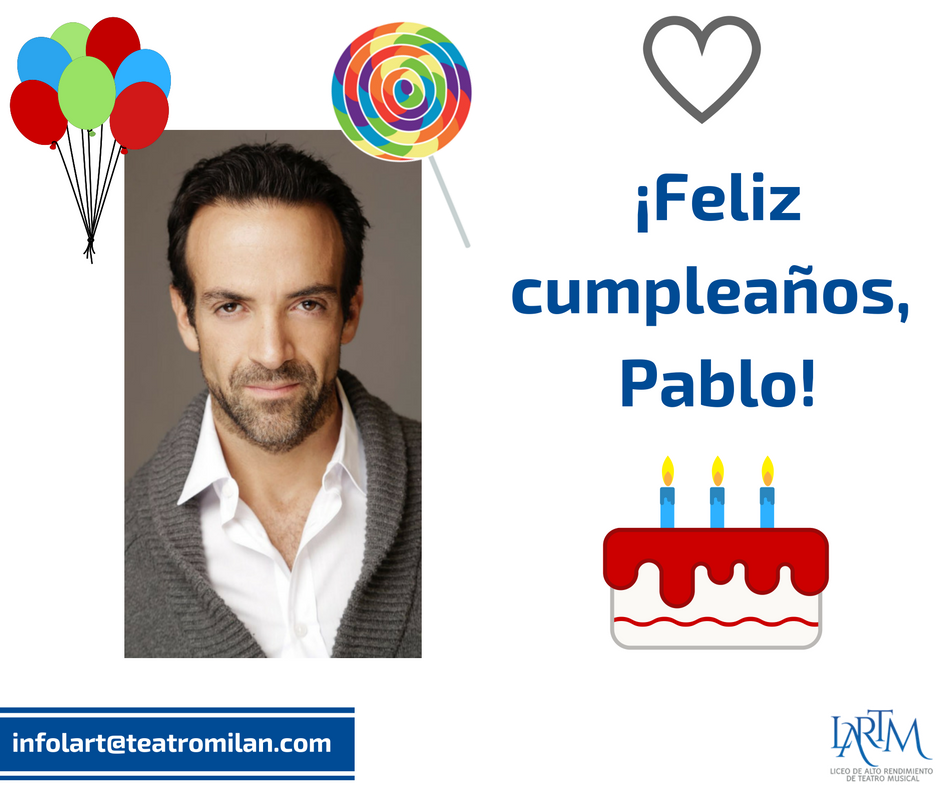 lartmteatro's tweet photo. Hoy celebramos el cumpleaños de uno de nuestros directores generales de #LARTM.

¡Felicidades @pabloperroni! https://t.co/B8Zn3qwe2h