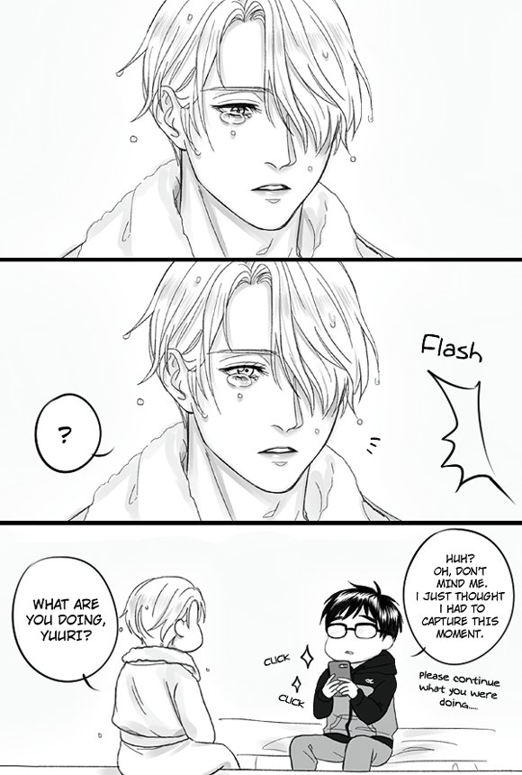 yuuri is such a (lowkey) asshole...but can you really blame him....... (L->R) 